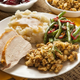 Thanksgiving turkey and sides on plate
